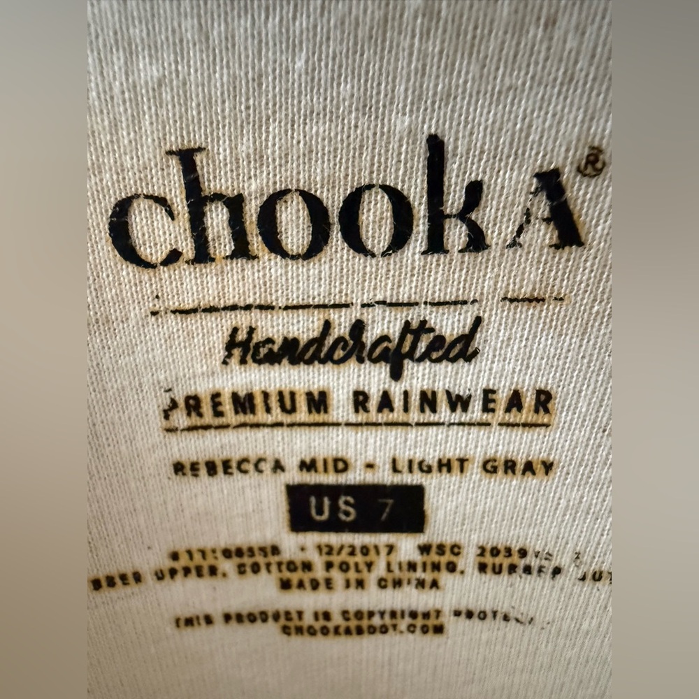 Chooka Rebecca Mid Floral Patterned Women's Rain Boots size 7 - Picture 7 of 8